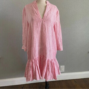 Nordstrom Signature Striped Linen Dress Size XS EUC‎